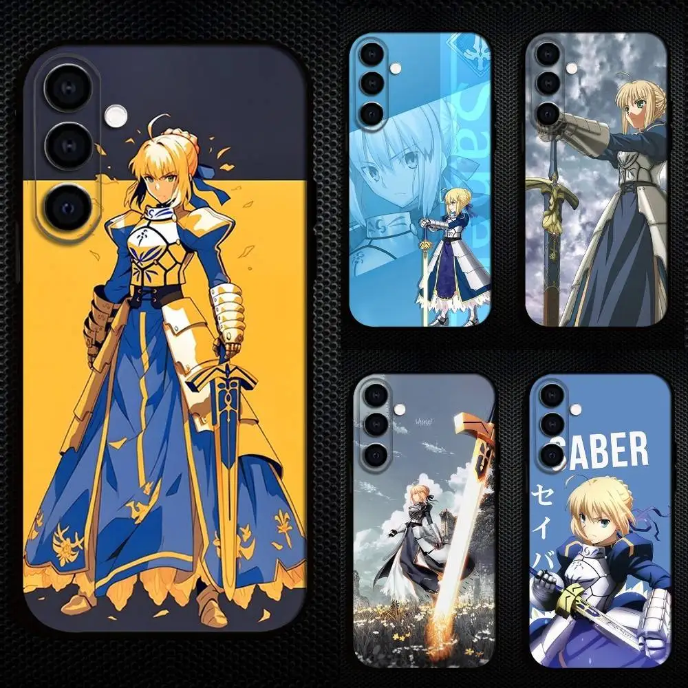 

F-Fate Z-Zero Stay Night S-Saber Phone Case For Samsung Galaxy A73,A72,A71,A70,A53,A52,A51,Others Soft Black Cover