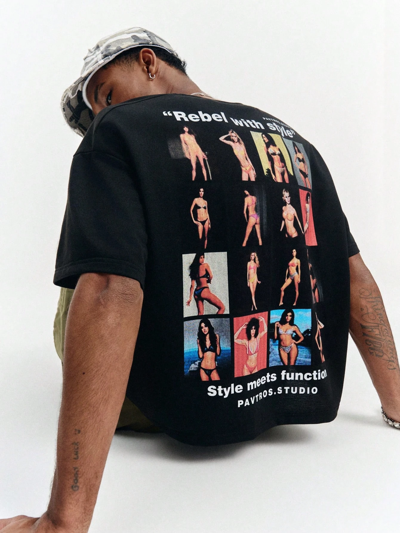 2026 Abstract Collage Family Matching Print T‑Shirt Adults Kids Vintage Art Street Graphic Loose Short Sleeve Casual Street Tee