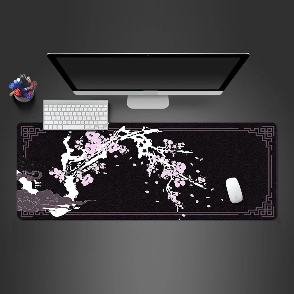Mouse Pad Japan Style Larger Xxl Mousepad Flower Gaming Keyboard Computer Desk Mat accessori Game Mause Ped Office Carpet