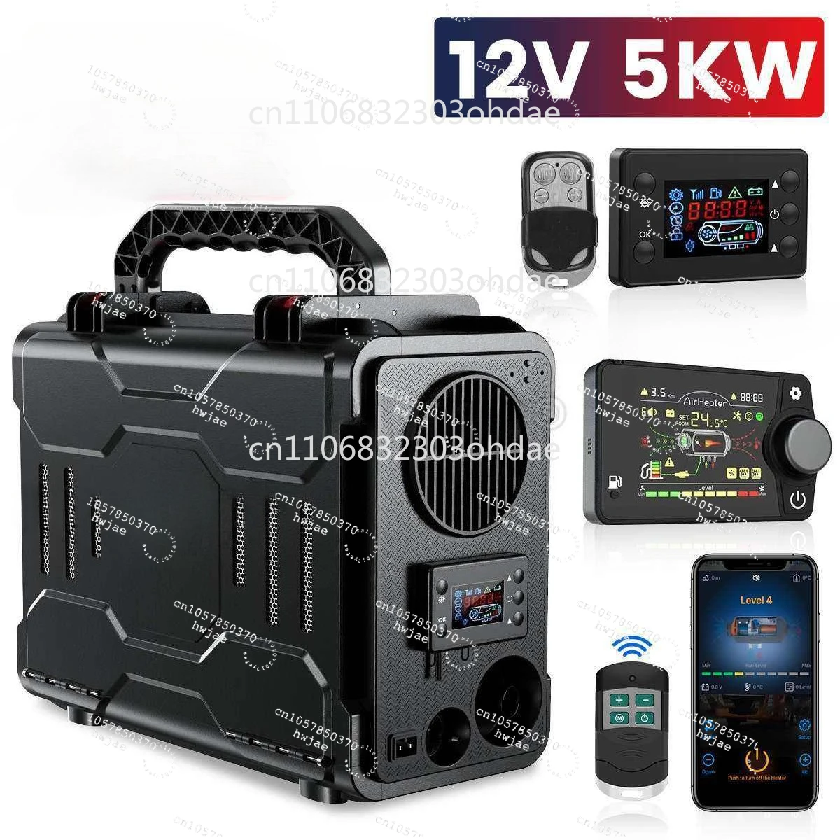 

НОВИНКА 2022 года: Дизельный воздушный отопитель 12В 5кВт с регулировкой, управлением через Bluetooth-приложение и встроенным пультом ДУ для автомобиля и автодома