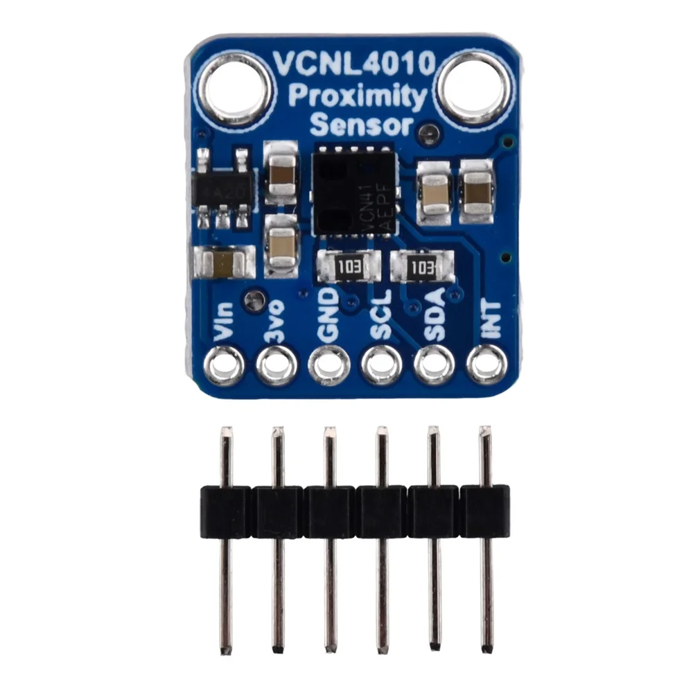 

VCNL4010 Proximity Light Sensor Range Finder High Dynamic Range Digital Light Sensor with Row Pins