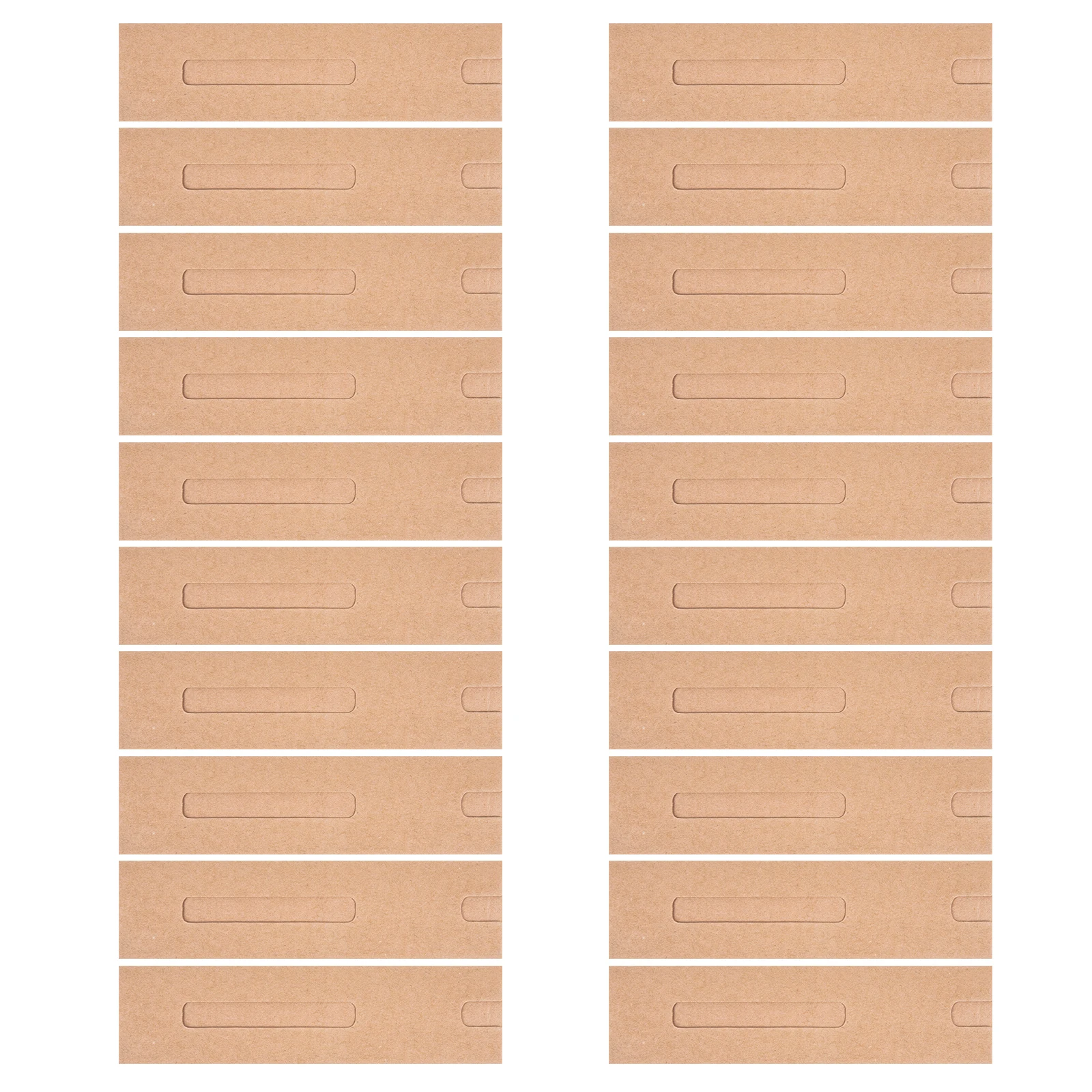 

20 Pcs Kraft Paper Pen Case Gift Sleeve Elegant Simple Smooth Window Protect Pens Storage Pouch Ballpoint Holder Packaging