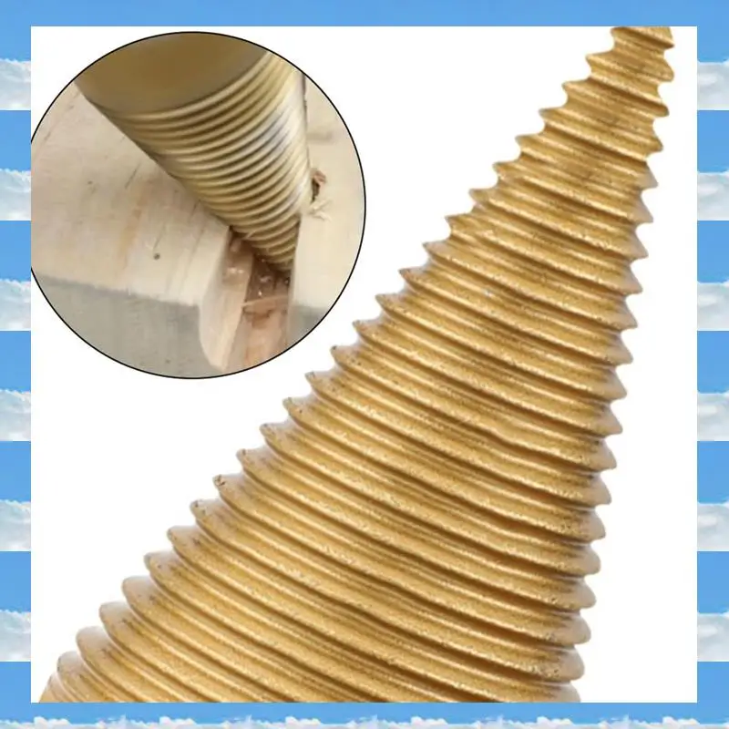 

A11I 5Pcs Drill Bit Removable Cones Kindling Wood Splitting Logs Bits Heavy Duty Electric Drills Easy To Use (42Mm/1.65Inch)