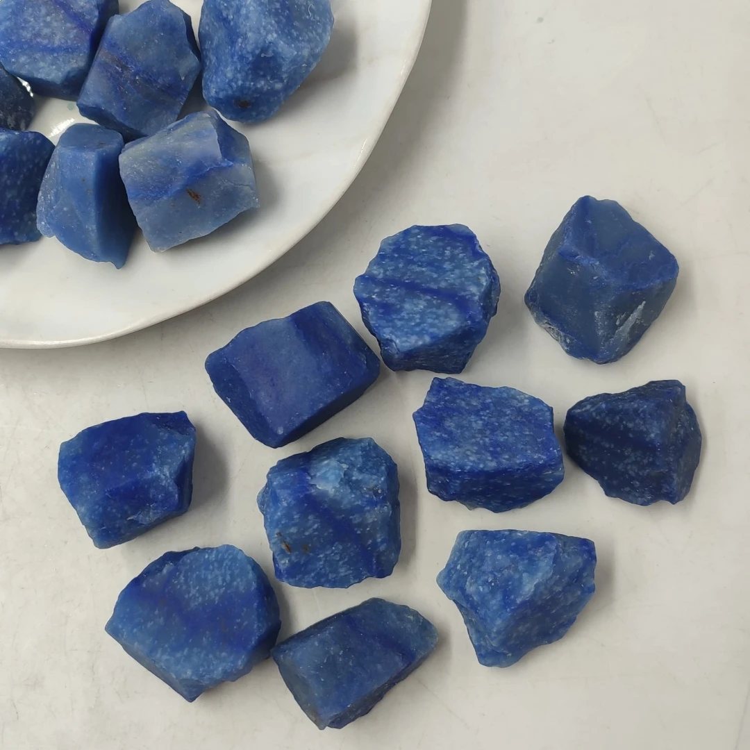 40 g/120 g/240 g natürlicher blauer Aventurin-Rohstein, natürliche Mineralproben, Aventurin-Trommelsteine, Heimdekoration, Geschenk