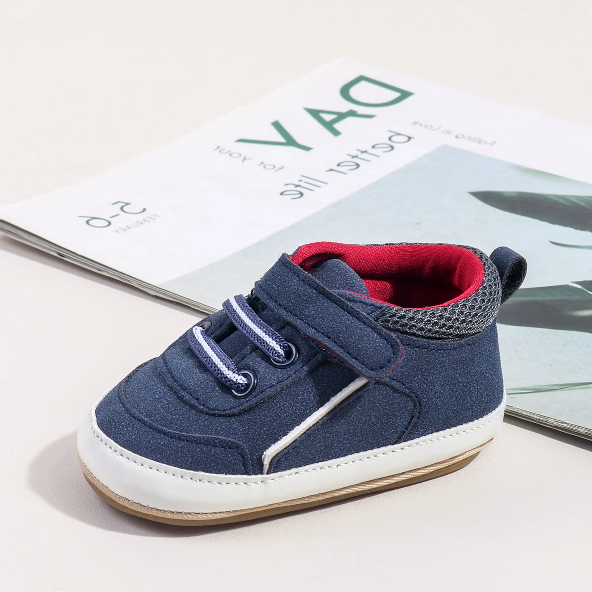 

Spring Autumn Baby Boys Fashion Design TPR Sole Anti Slip Shoes High Quality Comfortable Prewalker Shoes For 0-18M BMF5178