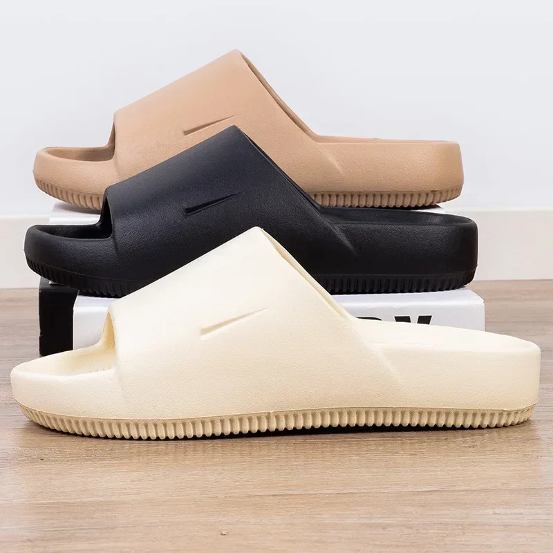 Zapatillas informales de verano para hombre, calzado deportivo de EVA, sin cordones, sensación de pareja