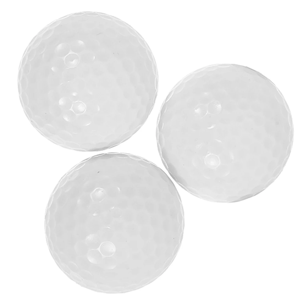 

3 Pcs White Foam Bucket Biodegradable Fake Second Floor Practice Golf Ball Training Accessories