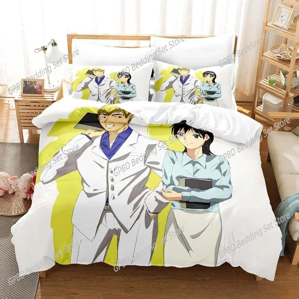 Fashion Anime Great Teacher Onizuka GTO 3D Bedding Set Duvet Cover Pillowcases Single Twin Full Queen Home Decor Quilt Boys Gift