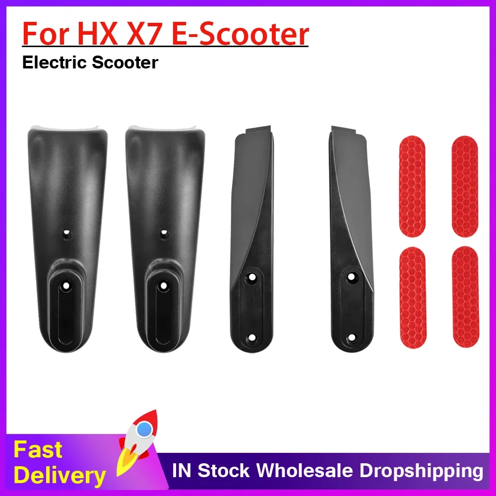 Voor Achterwiel Reflecterende Stickers Voor Hx X7 Elektrische Scooter Voorvork Achterwiel Naaf Beschermende Links Rechts Reparatie Onderdelen