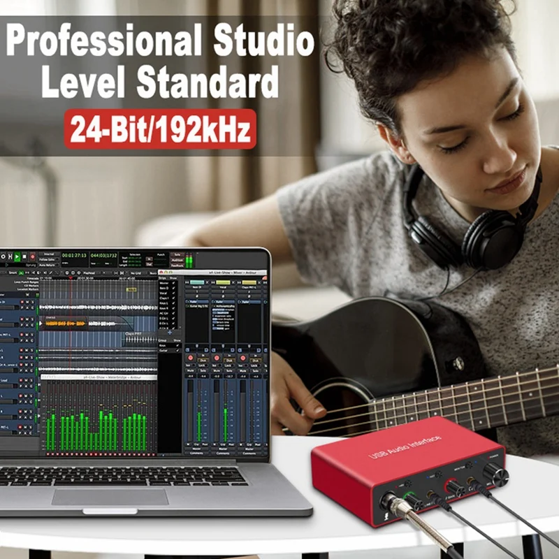 Carte son petaudio USB 192 tiens z, studio petXLR pour podcast, équipement statique professionnel