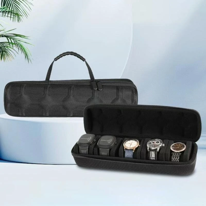 Portable Watch Storage Case Organizers Secure Zippered for Smartwatches Jewelry