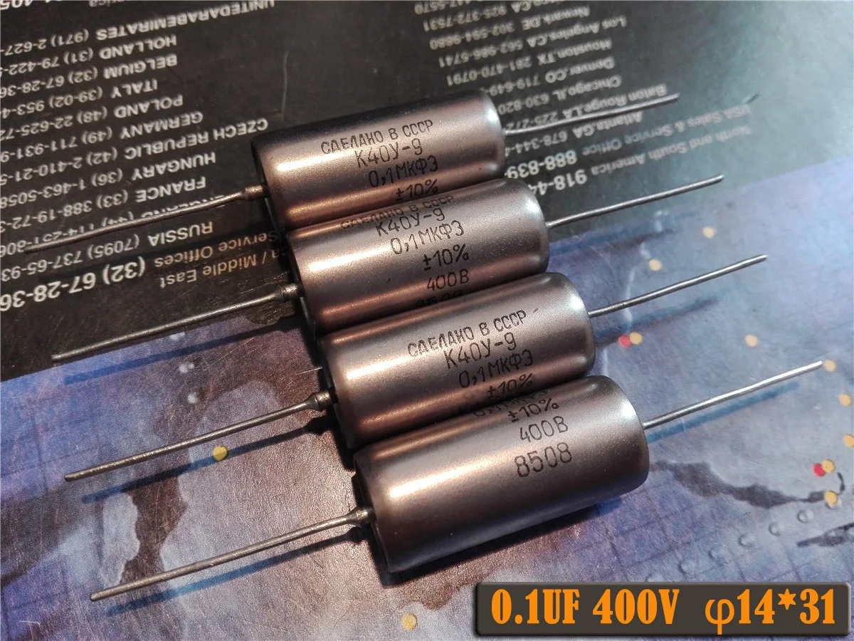 1PCS 0.022UF 0.047 0.1 0.15 0.22 0.33 0.47uF 400 630V guitar oil immersion coupling capacitor  Axial capacitance
