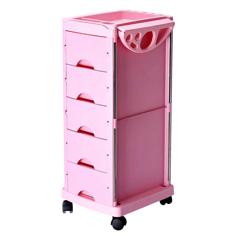 

Professional Beauty Salon Furniture Auxiliary Cart Small Hairdressing Suitcase With Wheels Trolley Mini Rolling