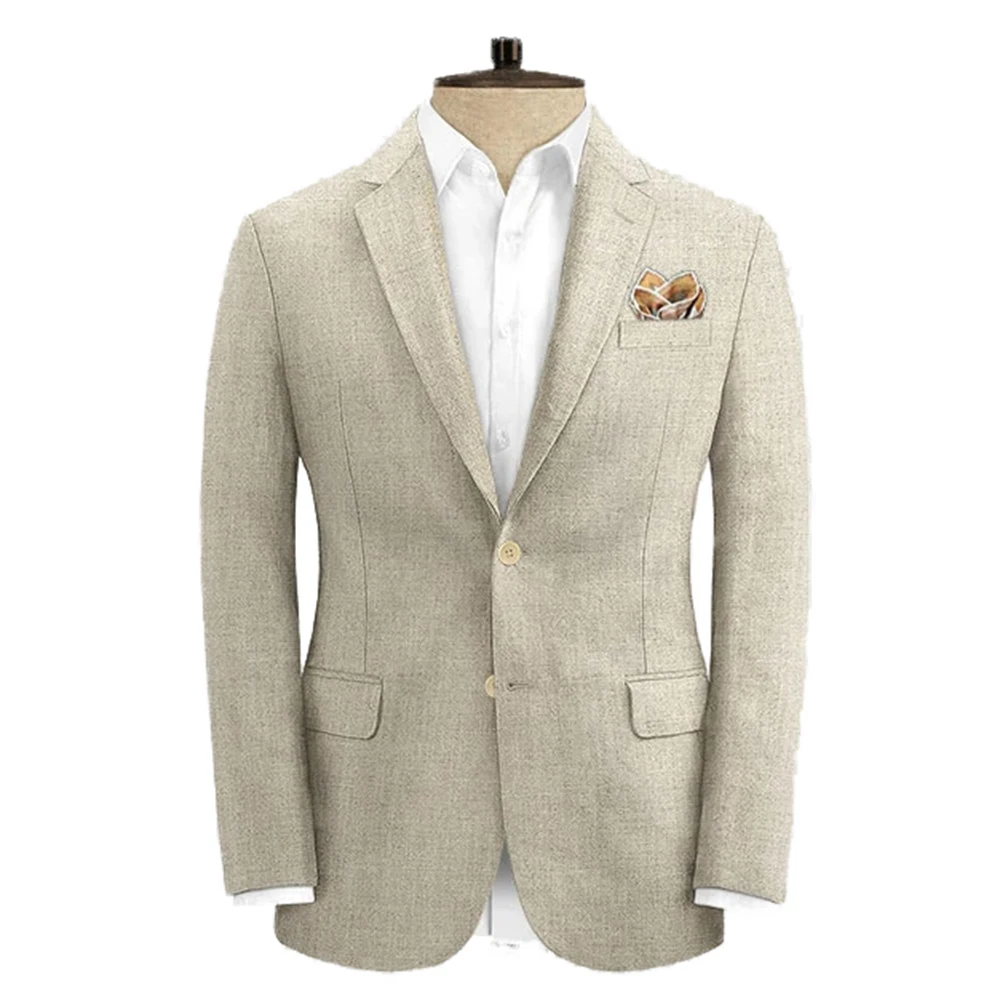 2025 Luxury Summer Breathable Leno Weave 100% Wool Suit Jackets Custom Made Blazers For Men Mens Blazer Jacket Fashion Stylish