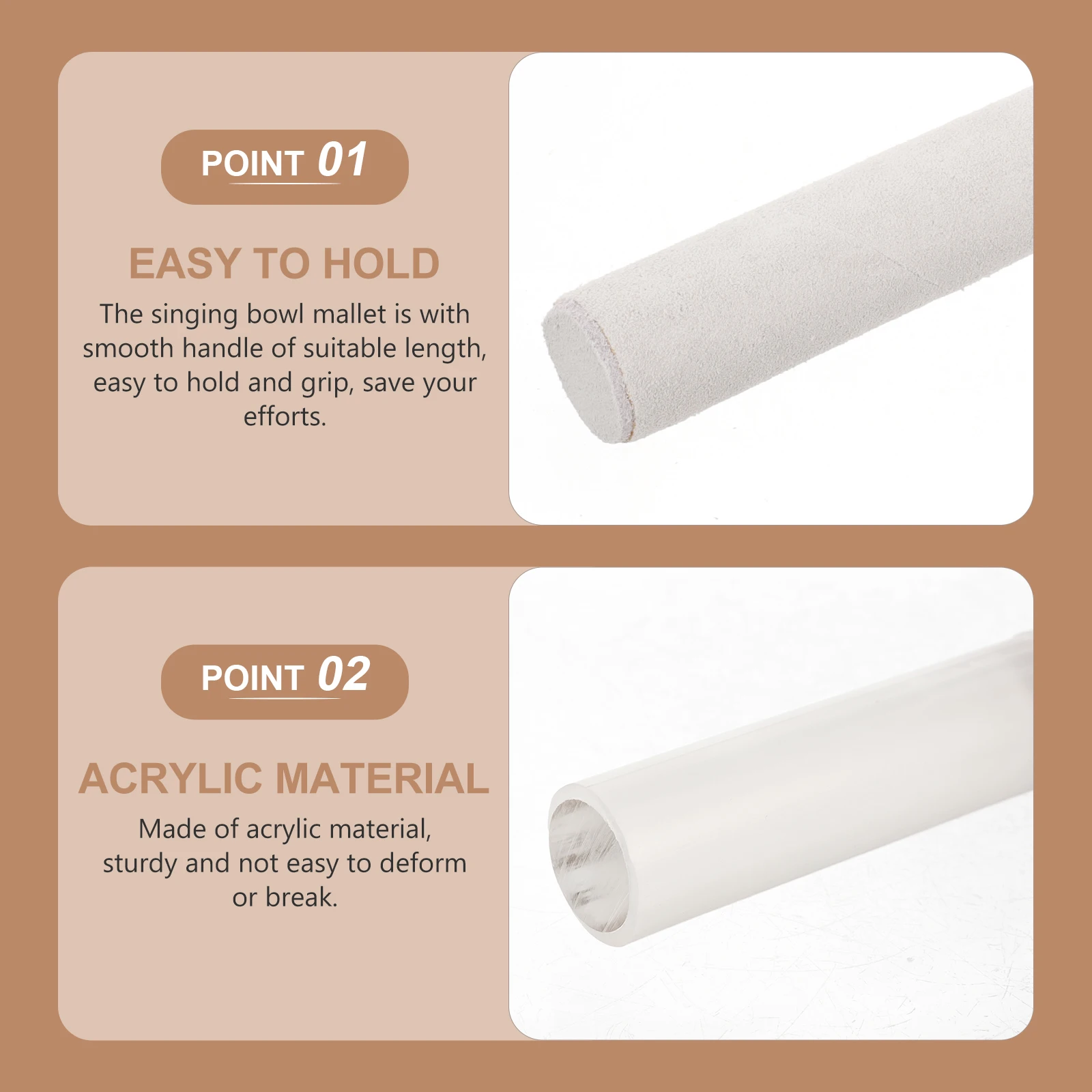 

Crystal Singing Chanting Mallet For Singing Music Instrument Sound Strikers Bowl Mallets Accessory Sound Bowl Striker