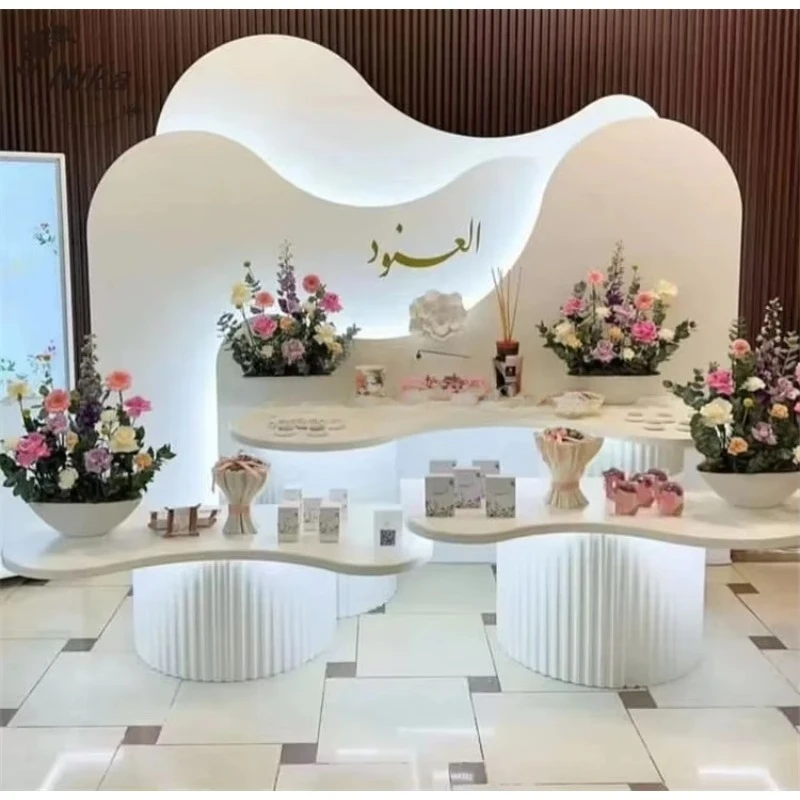 

Светодиодная многослойная панель JC для свадебной сцены, 3D акриловая фоновая арка, декор для мероприятий