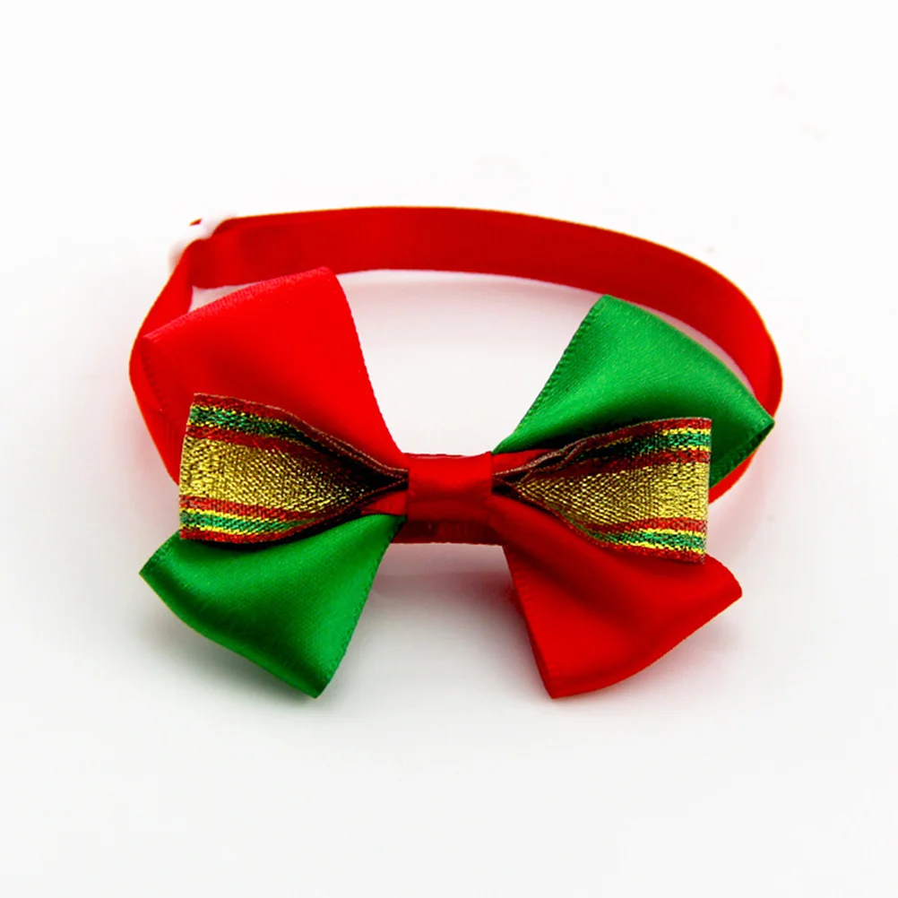 

8Pcs Adjustable Pet Collar Dog Bow Collar Festive Christmas Design Comfortable Non-Irritating Material for Daily Wear Pet