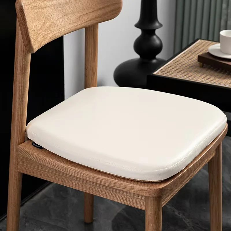 Horseshoe Shape Non-Slip Leather Cushion Solid Waterproof Memory Foam Seat Pad with Strap High Quality Anti-Wear Dining Hip Pads