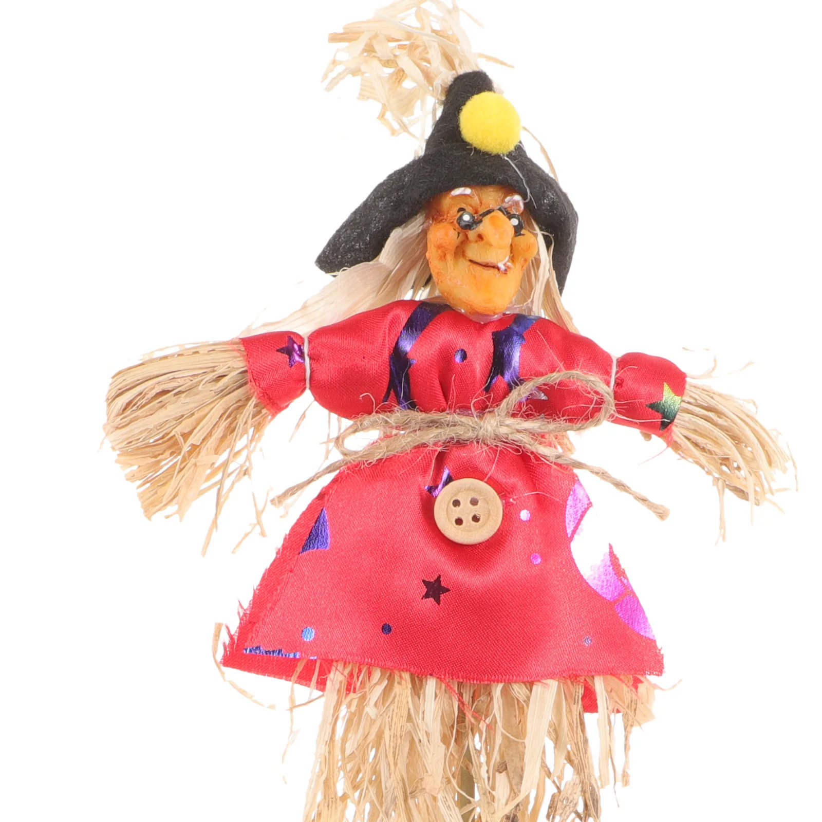 

2Pcs Witch Scarecrows Halloween Scarecrow Decor Garden Stakes Exquisite Production Adorable Adornment Lawn Yard Craft