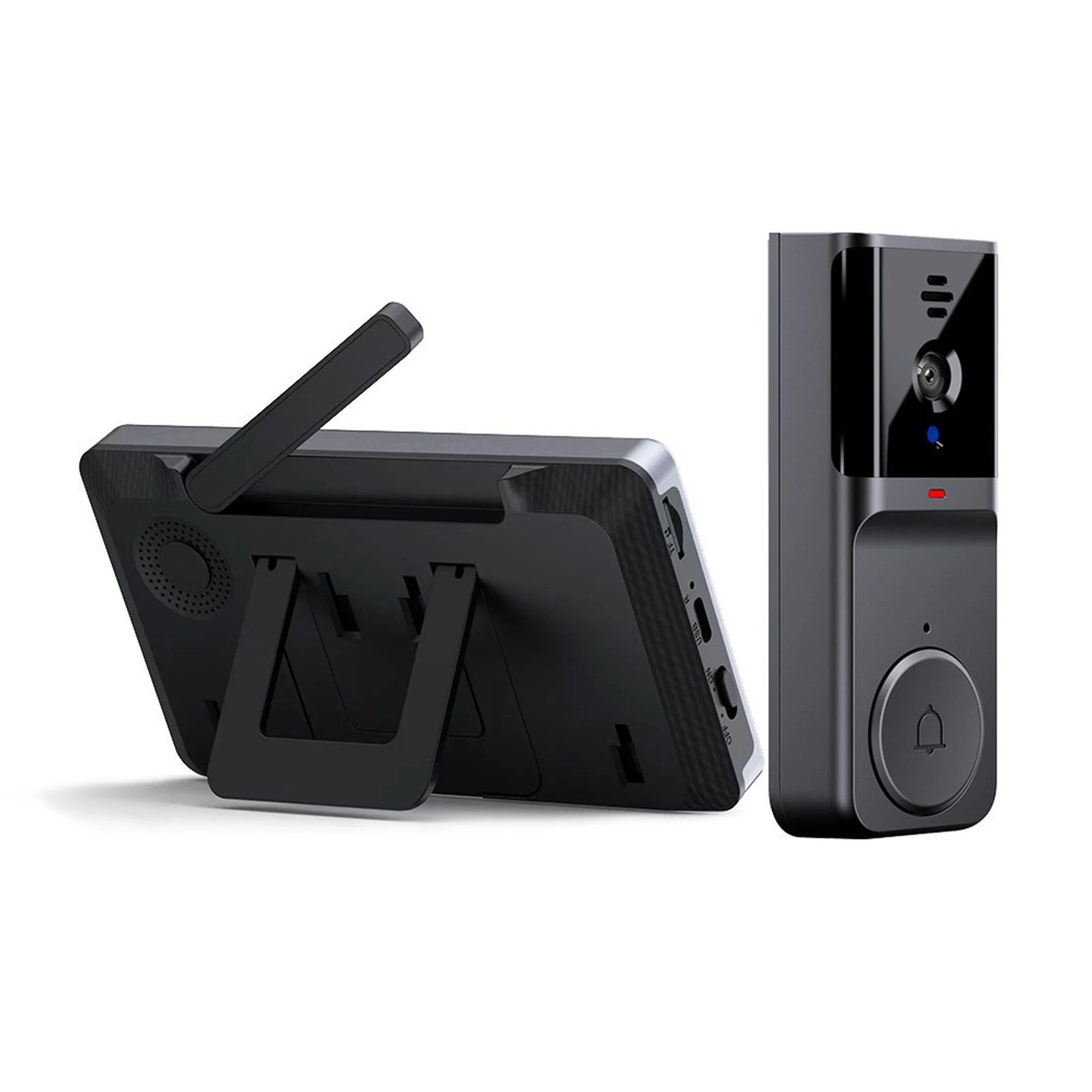 Wifi Video Doorbell Supports Playback And External Antenna Built-in Rechargeable Battery Two-way