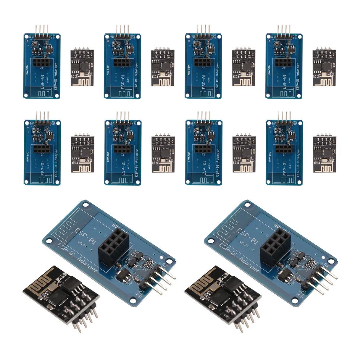 wifiワイヤレスアダプターモジュールesp8266-esp-01-33v-5vesp01pcbアダプター