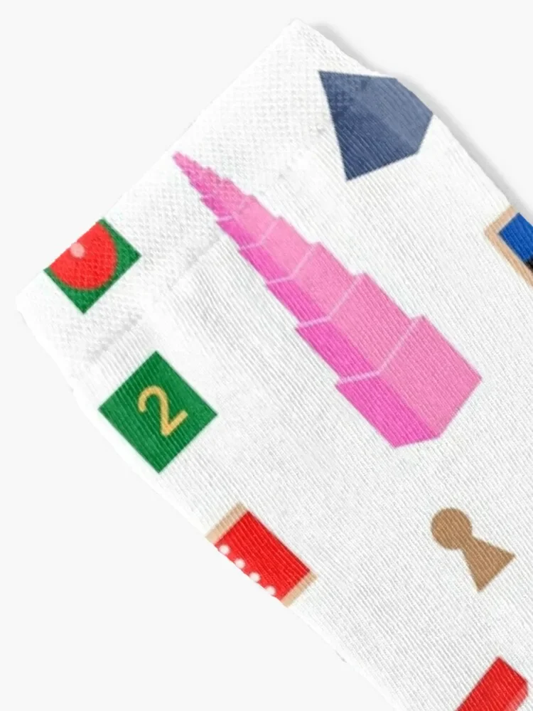 Montessori materials gift present for Montessori teacher or Montessori mom Socks shoes christmass gift Socks Girl Men's