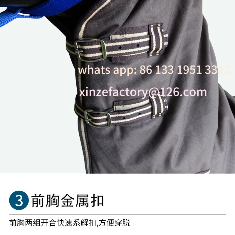 Customizable Equestrian Supplies Winter Cotton Warm Summer Breathable Harness Oxford Cloth Windproof Warm Horse Clothes