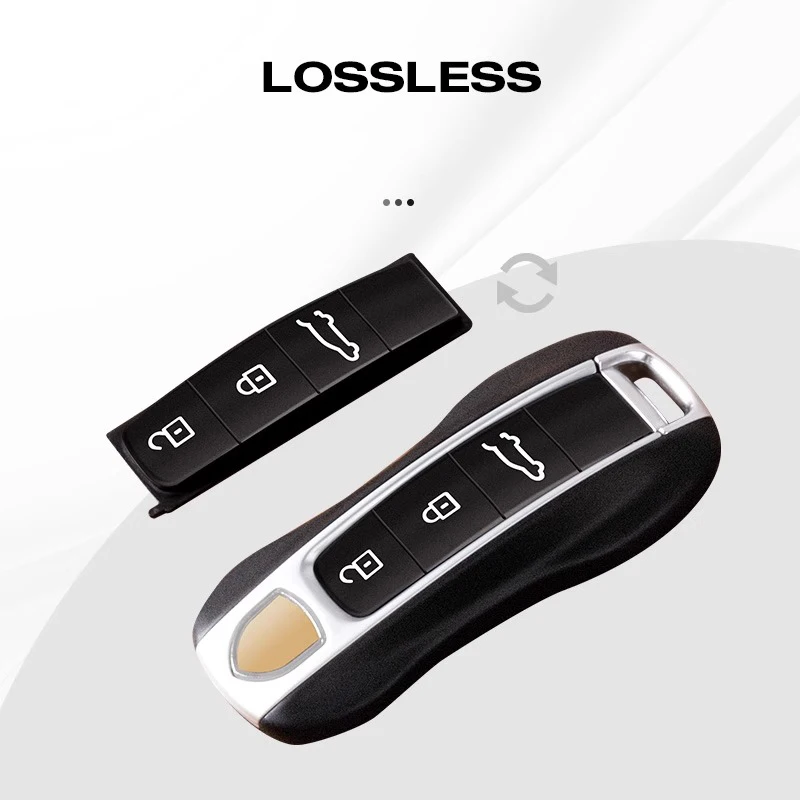 For Porsche Panamera Cayenne Macan Taycan Boxster 718 911 Car Key Case Rubber Pad Remote Control Fob Silicone Key Button Replace