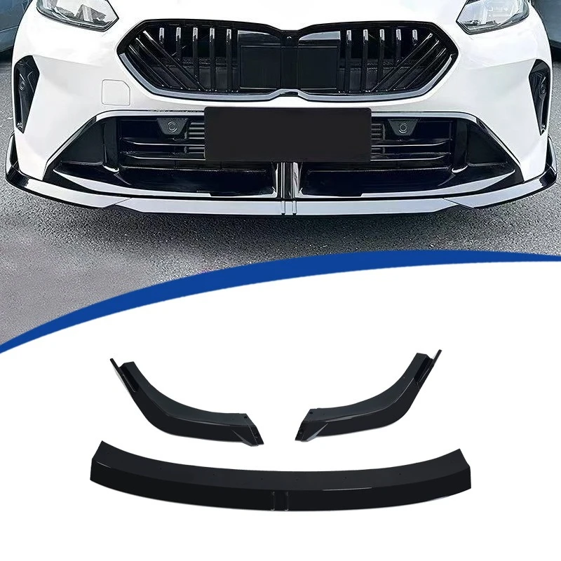 

For BMW 2 Series F74 2024-25 3-Piece Front Lip Spoiler M Performance Style PP Direct Fit Exterior Styling Body Kit Upgrade Parts