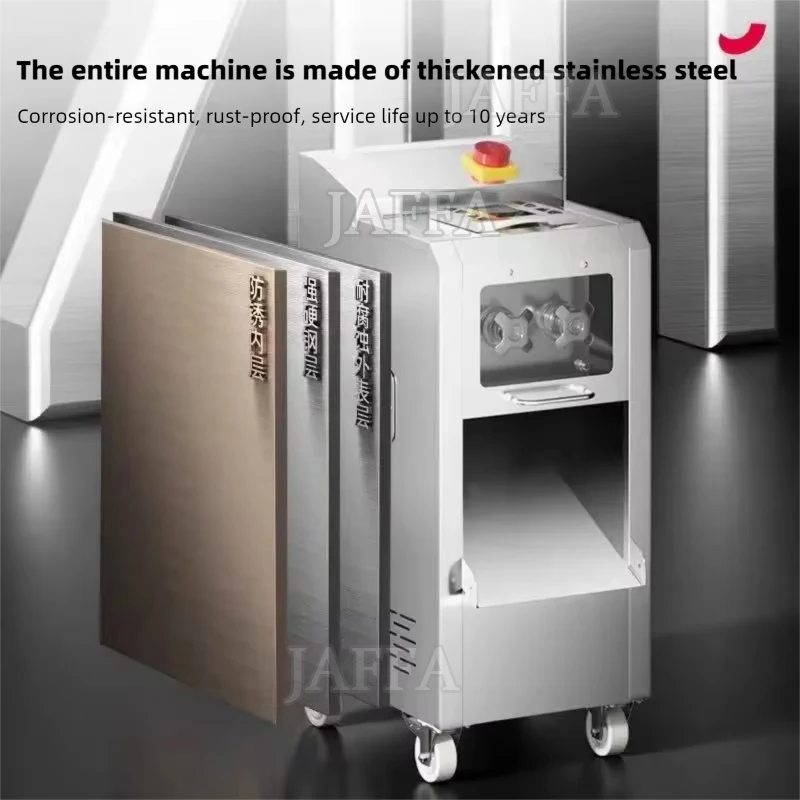 Including Tariffs Commercial Meat Cutter Machine 304 Stainless Steel, Fresh Meat Slicer Shredder Dicer For Restaurant