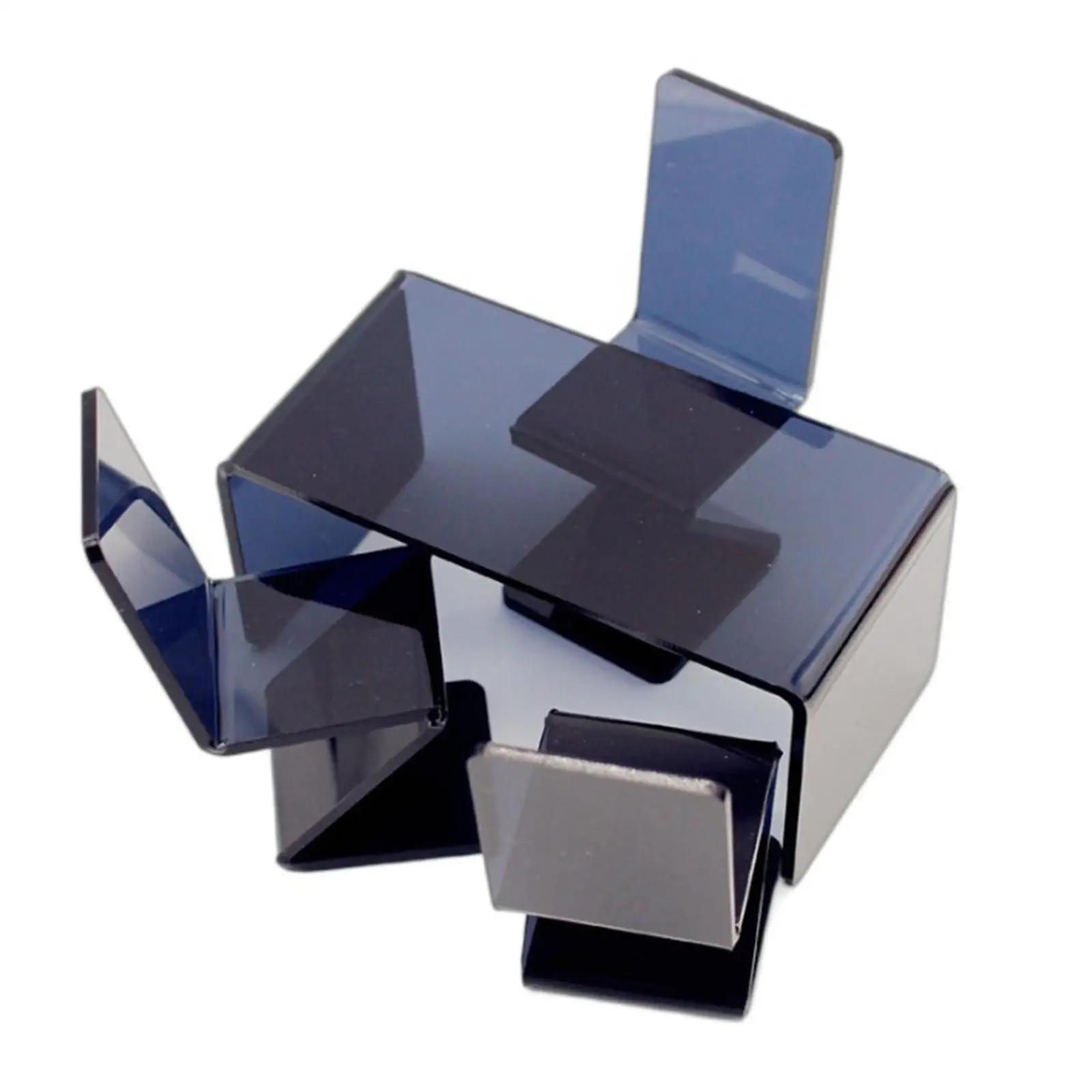 1/12 Puppenhaus-Tisch- und Stuhl-Set, Puppenhaus-Esszimmer-Set, Miniatur-Puppenhaus-Dekorationszubehör für Mädchen im Alter von 4 bis 7 Jahren