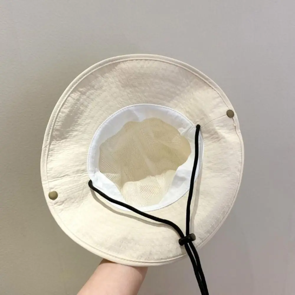 

Korean Style Candy Color Bucket Hat Quick-dry Shading Hat Summer Sunhat Anti-UV Sun Hat Letter Embroidery