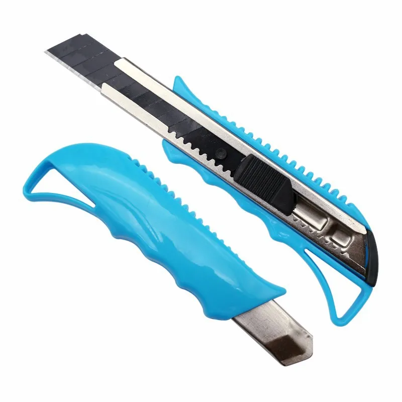 

Black Blade Utility Knife 0.8 Thick High Quality Sharp And Durable 18mm Large Plastic Handle Wallpaper Knife Paper Cutter Abs