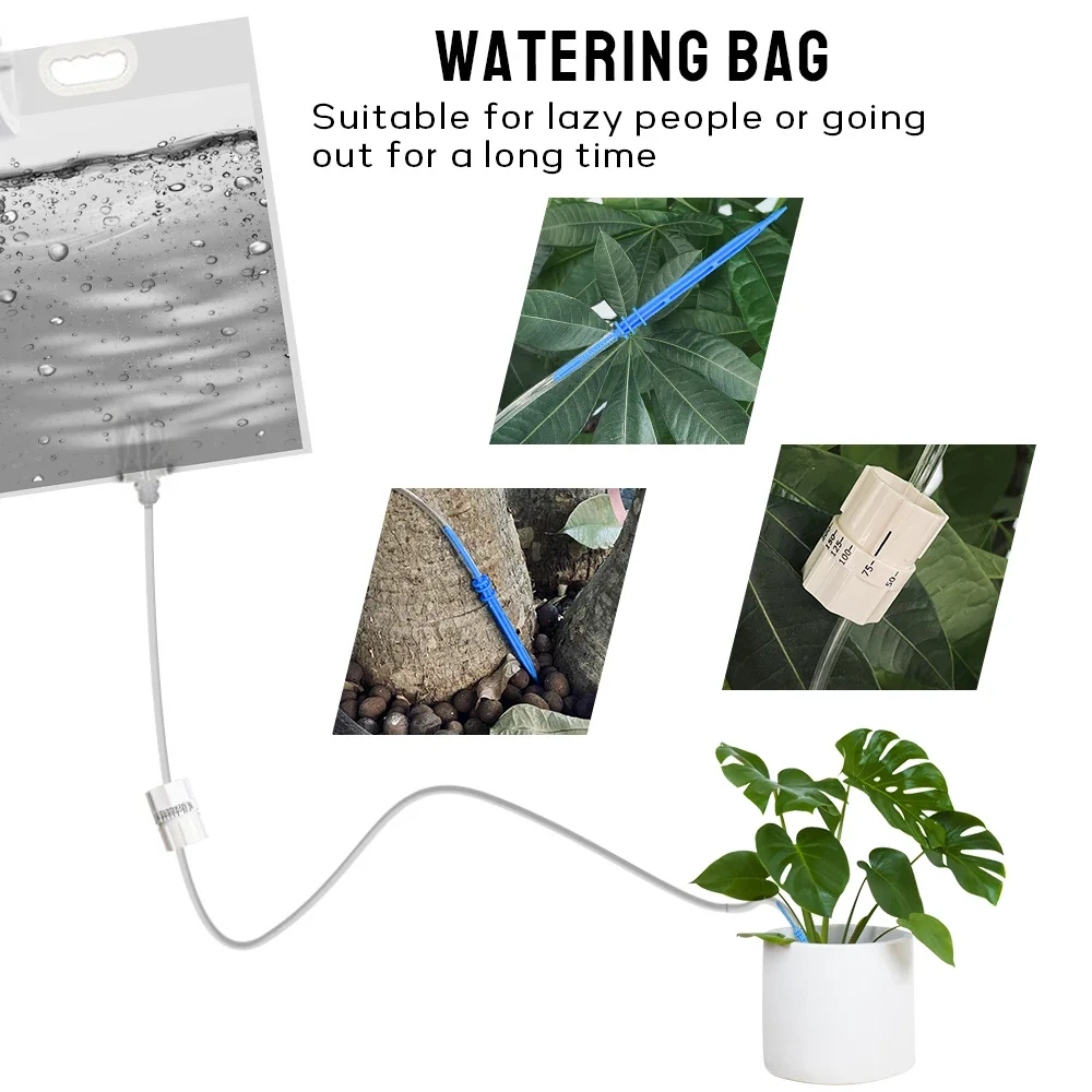 Automatic Watering Device Auto Drip Arrow Lazy Planting Kit Garden Watering Water Bag Plant Irrigation Tools Dripper Kits