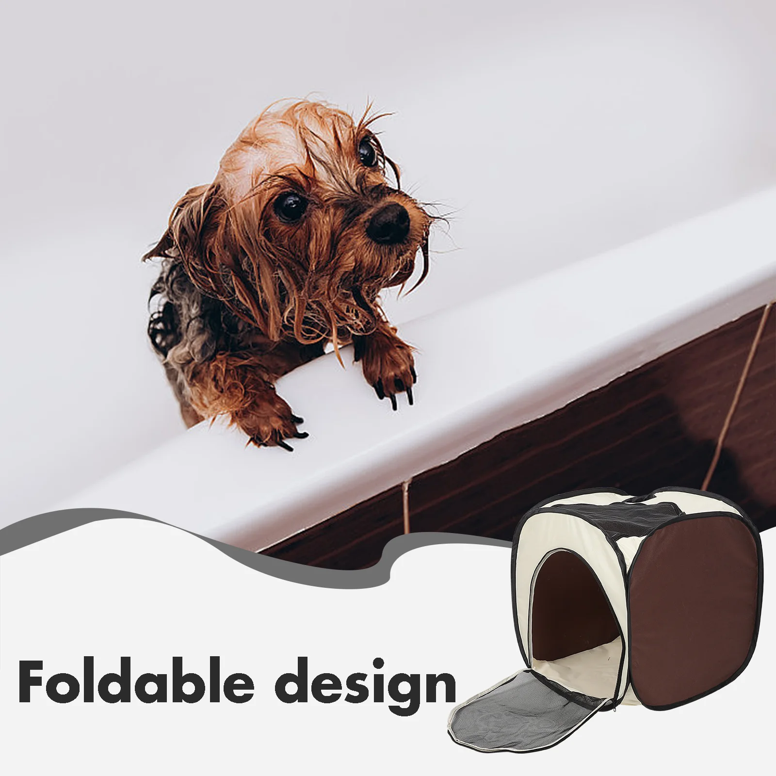 Pet Dryer Box Folding Large Portable Quick Dry Soft Material Dog Cat Bathing Drying Tent Bag Pet Hair Dryer Box