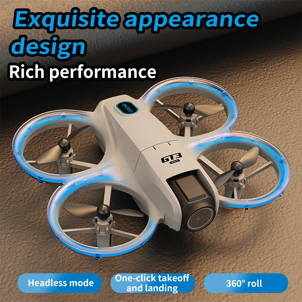GT3 MAX Mini Drone 5G 8K GPS professionnel HD photographie aérienne éclairage dynamique télécommande avion flux optique quadrirotor