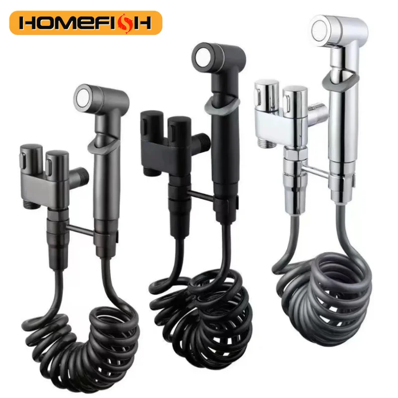 

Homefish Hand Held High Pressure Toilet Spray Dual Mode Nozzle Bathroom Cleaning Toilet Flushing Sprayer