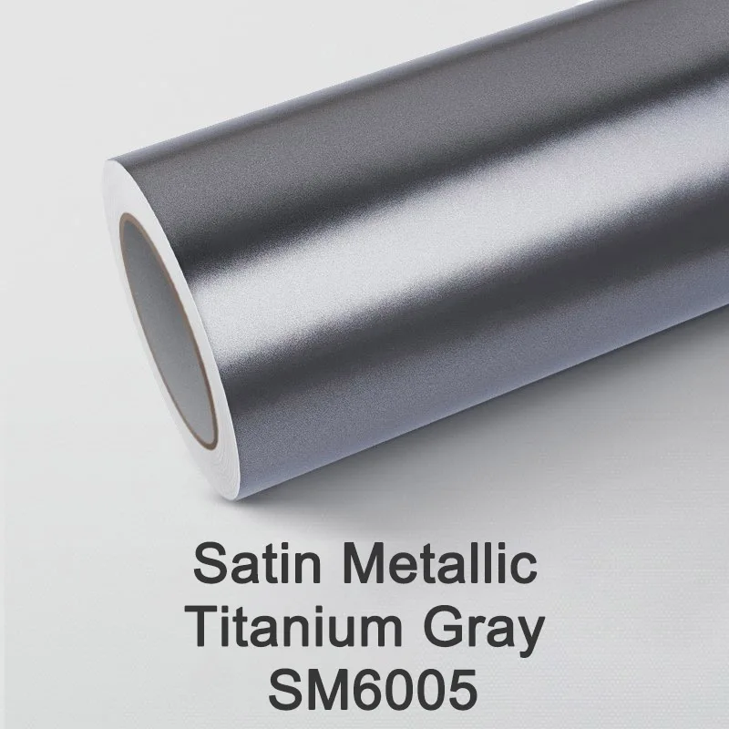 

ПЭТ атласная виниловая частичная автомобильная пленка, металлическая хромированная отделка для индивидуальной настройки автомобиля, высокое качество