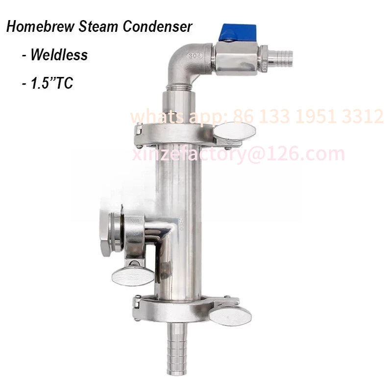 

Customizable 304 Stainless Steel, Boil Barrel Solder-Free Steam Condensation Equipment 1.5 "Clamp Type Quick Connect Chuck Kit