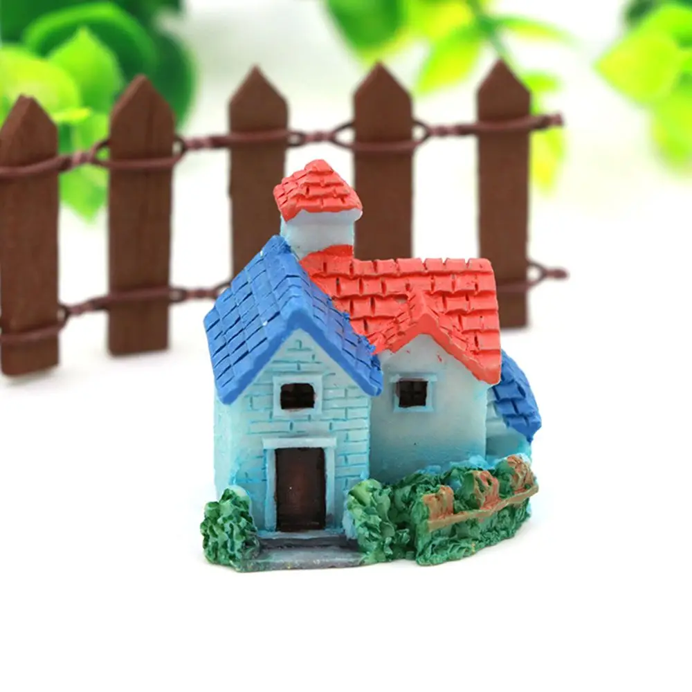 Мини лесной террариум замок микро пейзаж вилла сказочный сад украшения фигурки миниатюрные