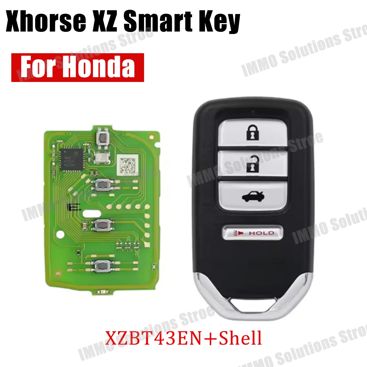 Xhorse Smart Key PCB XZBT43EN for Honda 4 Buttons With Shell