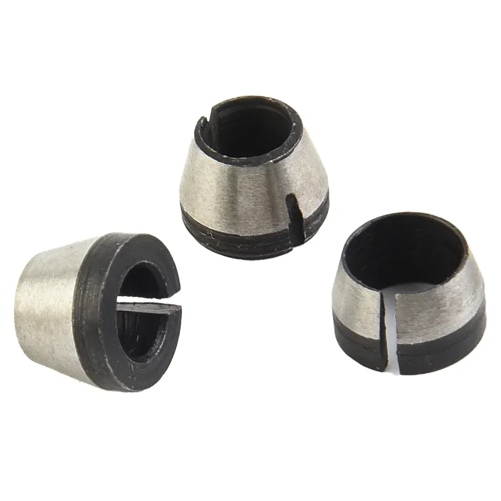 3pcs 6/6.35/8mm Collet Chuck Adapter Replacement For Engraving Trimming Machine Electric Router Accessories