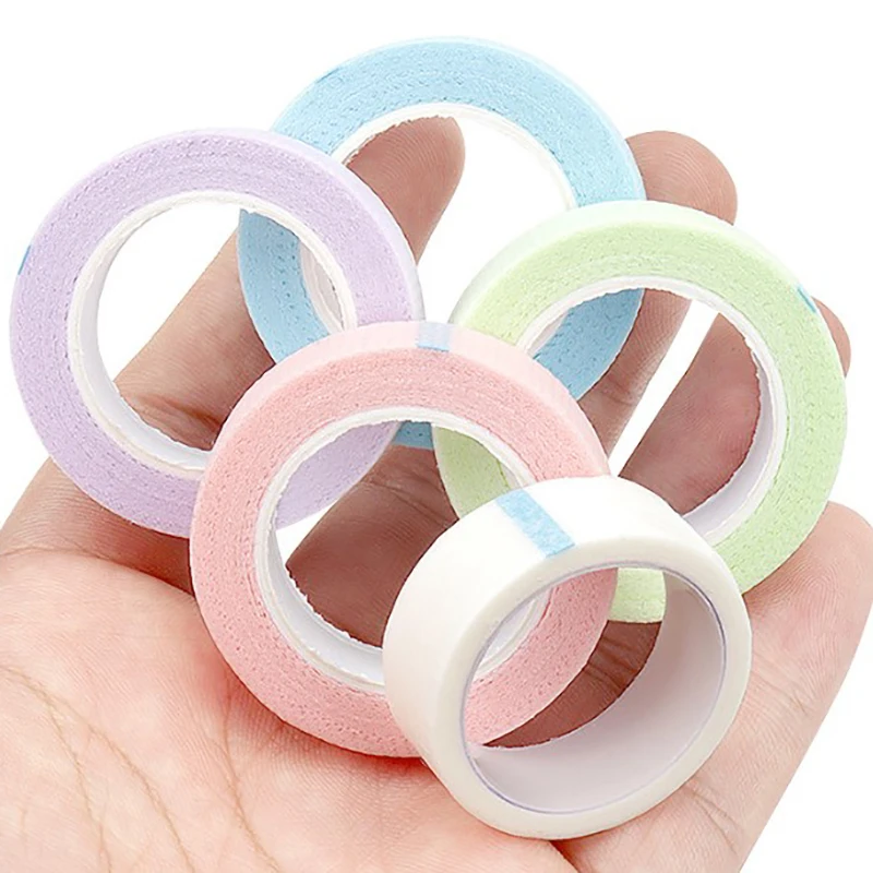 Respirável não-tecido Fita adesiva para cílios, Hand Eye Stickers, Maquiagem Ferramentas Acessórios, Eye Patches para Extensão, 5 Pcs