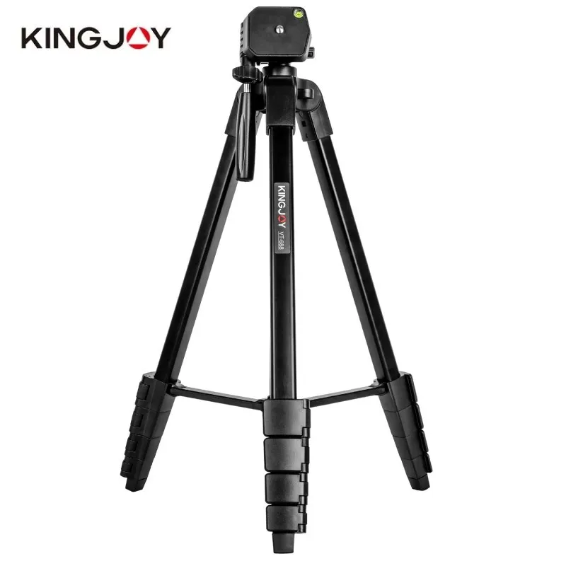 KINGJOY 171cm Camera Tripod Lightweight Phone Fill Light Stand Holder Aluminum Travel Video Tripod for Canon Nikon Sony DSLR