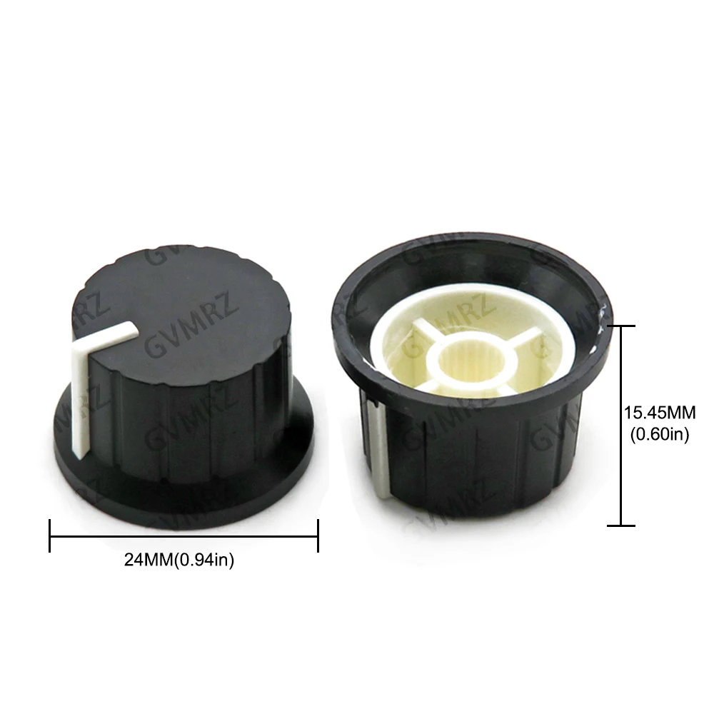10PCS 24x15mm Potentiometer Knob Cap Flower-axis Volume Control Knobs Red Yellow Green for Encoder White Orange Blue 24x15