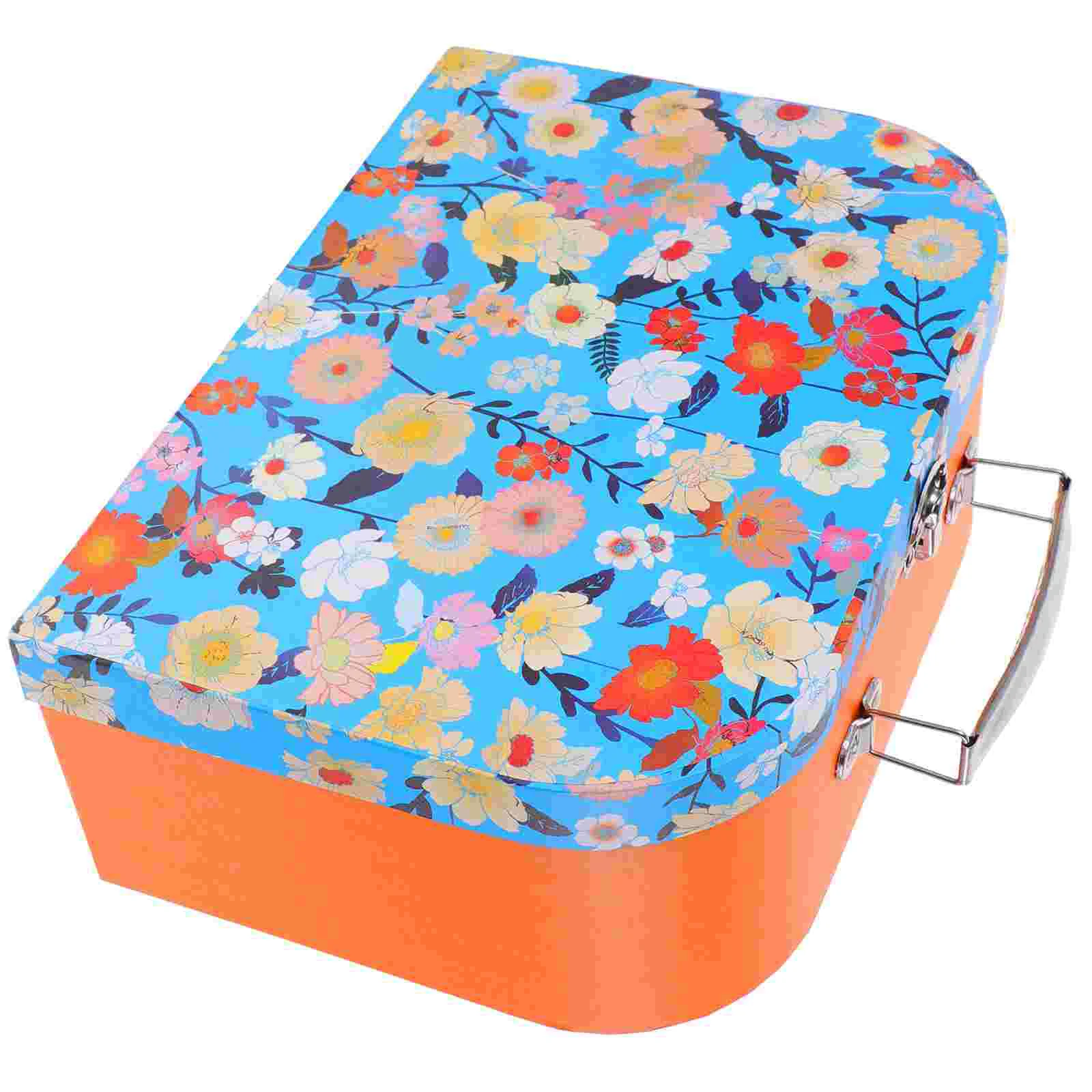 

Storage Suitcase Gift Mini Bag Decorative Boxes Suitcases Cardboard Alloy Small Paperboard Kids Stationery