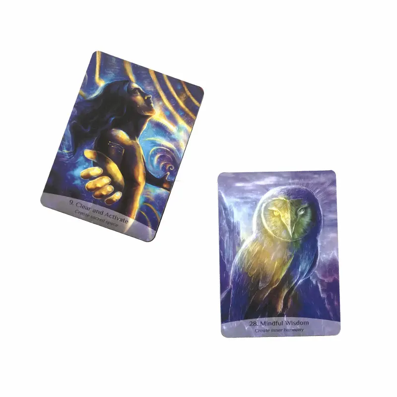 Hot sales Sacred Spirit Reading Oracle Tarot Card Fate Divination Prophecy Card Family Party Game Toy Tarot Card PDF Guide