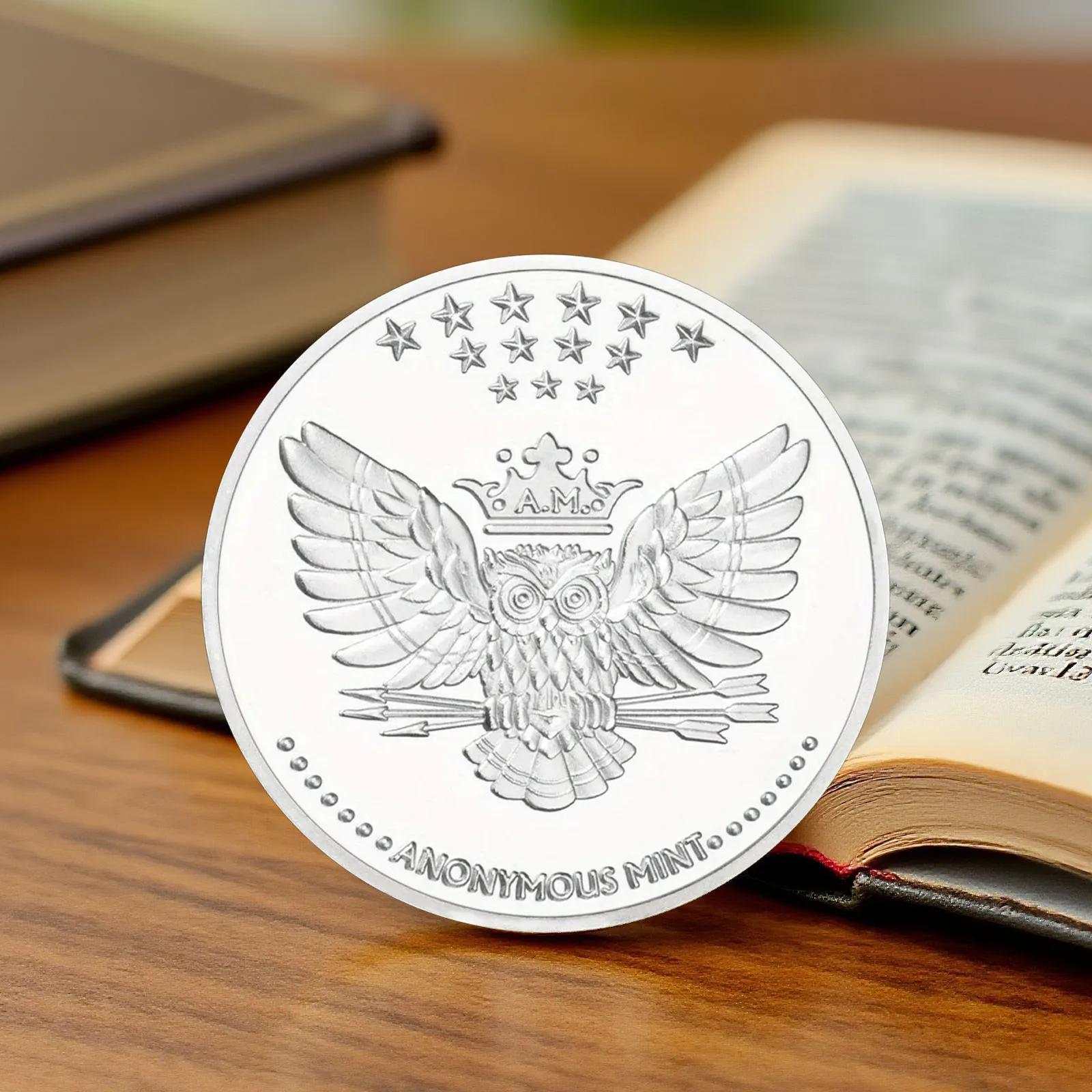 The Nordic Sea Commemorative Coin Monster Kraken Silvery Plated Souvenir Coin Home Decoration view 3
