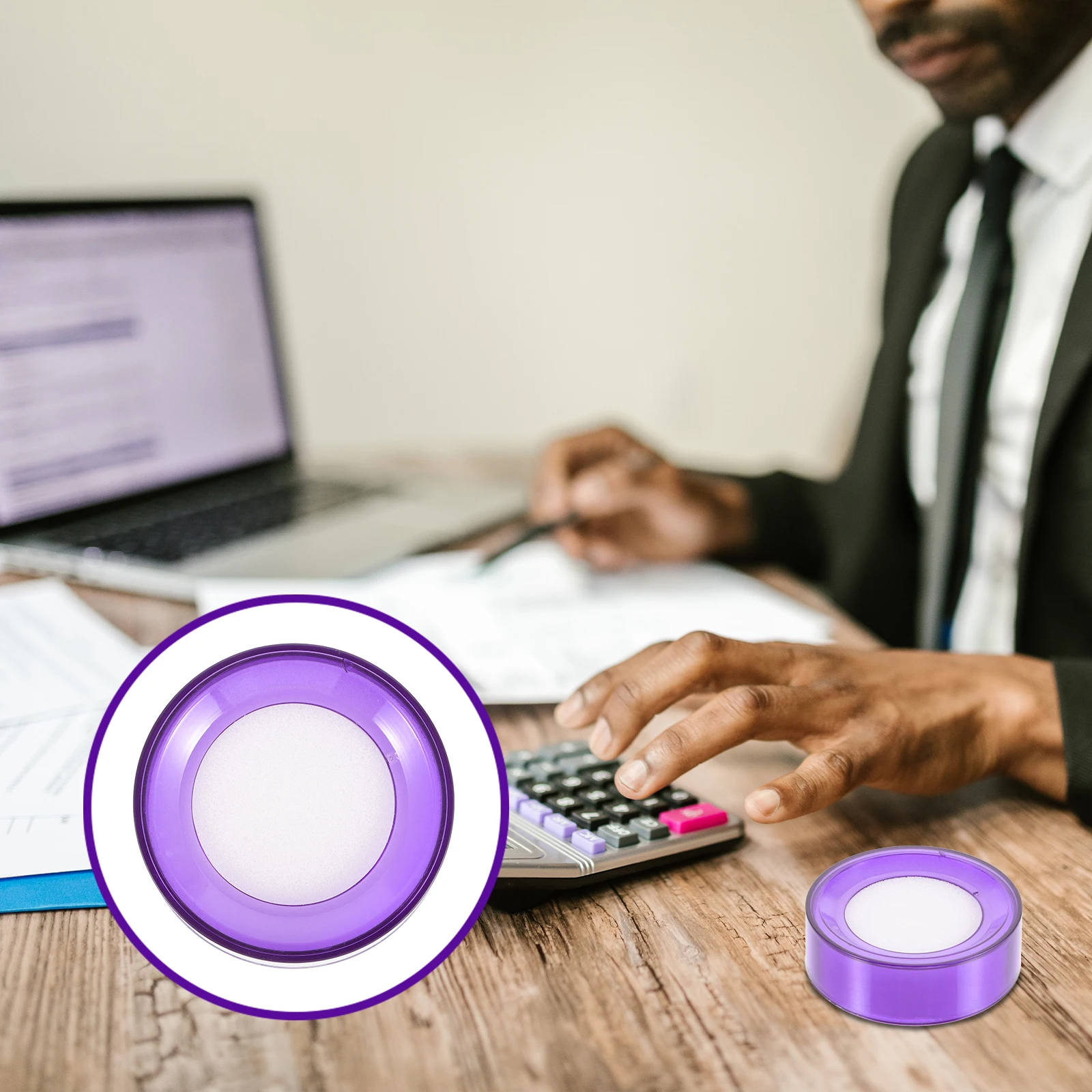 6 قطعة كوب إسفنجي لترطيب إصبع اليد الرطبة لعد أوراق فرز النقود أداة إرسال البنك مرطبات الإصبع