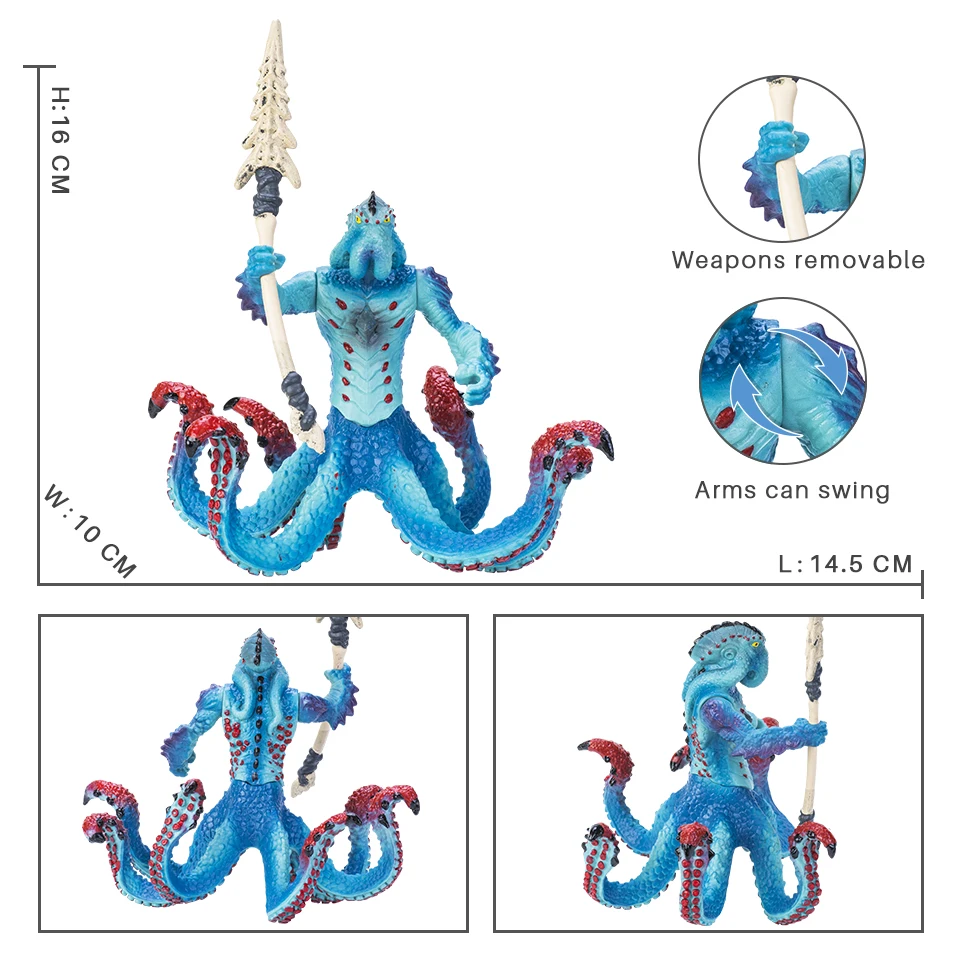 Original Savage 3D Magic Dragon Mythos Drache Tiere Modell Feuer Bull Octopus Monster Krabbe Action-figuren Kinder Sammlung Spielzeug Geschenk – Detail 12
